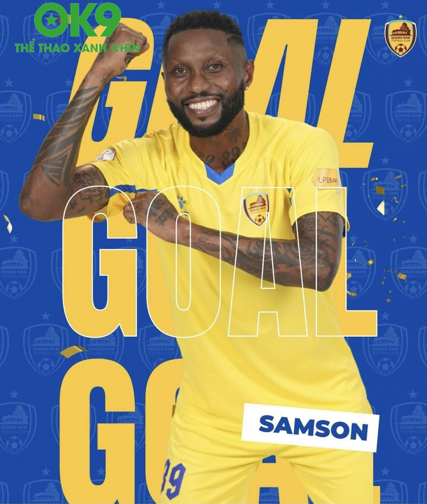 Hoàng Vũ Samson rút ngắn tỷ số cho đội chủ nhà Hoàng Vũ Samson rút ngắn tỷ số cho đội chủ nhà