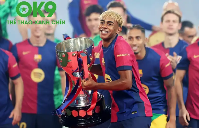 Yamal góp công lớn vào cú ăn ba quốc nội của Barcelona ở mùa giải 2024/25 Yamal góp công lớn vào cú ăn ba quốc nội của Barcelona ở mùa giải 2024/25